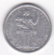 Polynésie Française . 1 Franc 1987,  En Aluminium - French Polynesia