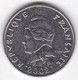 Polynésie Française. 10 Francs 2002 . En Nickel - Polynésie Française