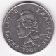 Polynésie Française. 20 Francs 1984  En Nickel - French Polynesia