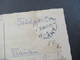 Feldpost 2.WK 3.Reich 1944 Böhmen Und Mähren AK Prag Wenzelsplatz Briefstempel 2.Gren. Ausb. Btl. 260 - Briefe U. Dokumente