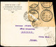 Lettre 1927 Cover From France To Knurow, Damaged In Transit And Repaired With Polish Post Labels And "Zbaszyn-Warszawa"  - Autres & Non Classés