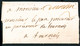 Lettre MP "De Valencienne" (44mm - L N°2 - 1708) Adresse Partiellement Effacée Mais Frappe TB, Ind 19. - 1849-1876: Période Classique
