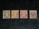 TIMBRE ANCIEN DU JAPON SURCHARGE " CHINE " - ENSEMBLE DE 4 TIMBRES - NEUF OBLITEREE ET CHARNIERES (C.V) - Andere & Zonder Classificatie