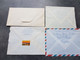 Delcampe - Lot De 4 Lettres De Grande Comores 2 Au Depart De France Pour Moroni /1 Journée Du Timbre + Tanarive Pour Tamatave - Covers & Documents