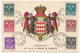 MONACO => Carte Maximum => Armoiries De S.A.S Le Prince De Monaco - Monaco-ville 5/4/1943 - Cartes-Maximum (CM)