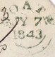 Ireland Westmeath Uniform Penny Post 1844 Cover Streamstown To Dublin Prepaid "1" With MOATE JY 7 1843 Cds In Green - Préphilatélie