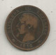 MONNAIE, France, 10 Centimes, 1856 A, 2 Scans - 10 Centimes