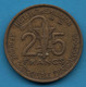 Afrique Occidentale Française TOGO 25 FRANCS 1957 KM# 9 Gazelle - África Occidental Francesa