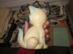 Cat Rubber Toy Plays When Squeezed BISERKA“ ZAGREB ART 206, EX-YUGOSLAVIA - Steiff