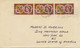 GB 1962, EUROPA CEPT 2 D (strip Of Three) Rare Multiple Postage Tied By Machine Postmark „LIVERPOOL / B“ On Very Fine - Cartas & Documentos