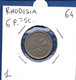 RHODESIA - 6 Pence / 5 Cents 1964  -  See Photos - Km 1 - Rhodesia