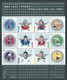 Canada # 2085a-f Full Pane Of 6 + Tabs & Folder MNH - NHL All-Stars - 6 - Full Sheets & Multiples