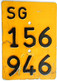 Velonummer Mofanummer St. Gallen SG 156946, Ohne Vignette - Kennzeichen & Nummernschilder