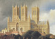 Postcard Lincoln Cathedral Artwork By John Bangay My Ref B26009 - Lincoln