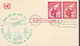 United Nations Uprated Postal Stationery Ganzsache First Jet Air Mail Service NEW YORK - LISBON - MADRID , NEW YORK 1960 - Lettres & Documents