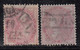 2 Diff., Combination Of 8as, No Watermark Series, 1855 (On Blue Paper)  & 1856, British India Used - 1854 Compagnie Des Indes