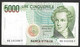 Italia - Banconota Circolata Da 5000£ "Bellini" P-111c - 1996 #19 - 5000 Lire