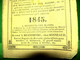 Delcampe - RARE ALMANACH DU CULTIVATEUR ET DE LA GLOIRE FRANCAISE POUR L ANNEE DE GRÂCE 1845 . à BRANTHOME Chez BONNEAUD - Petit Format : ...-1900