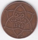 Protectorat Français 10 Mouzounas (Mazounas) AH 1340 - 1922 Poissy, En Bronze, Lec# 95 - Maroc