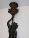 Delcampe - * PAIRE De BOUGEOIRS BRONZE NAPOLEON III XIXe PERSONNAGES INDIENS/AFRICAINS  D - Candelabri E Candelieri