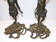 Delcampe - * PAIRE De BOUGEOIRS BRONZE NAPOLEON III XIXe PERSONNAGES INDIENS/AFRICAINS  D - Candelabri E Candelieri