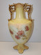 *SUPERBE ANCIEN VASE CERAMIQUE ANGLAISE CRAQUELEE Marque à Déchiffrer Fleurs  D - Non Classés