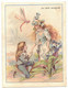 IMAGE CHROMO MAGASIN AU BON MARCHE PARIS 8,7 X 11,5 MAISON ARISTIDE BOUCICAUT ENFANTS LIBELLULE FLEURS MYOSOTIS - Au Bon Marché