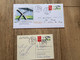 1 Carte+1enveloppe Avec Timbres Personnalisés Viaduc De L’Anguienne - Cartas & Documentos