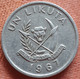 CONGO DEM.REPUBLIC : 1 LIKUTA 1967 KM 8 - Congo (Democratic Republic 1998)