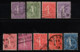 FRANCE 1924/1926 - SERIE - Y.T. N° 197 A 205  - 9 TP OBLITERES - - Oblitérés