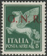 GNR Tir. Brescia Posta Aerea 5 L. Verde Decalco Sass 123/Ik MNH** F. Fiecchi Non Catalogato - Posta Aerea