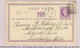 Ireland County Dublin 1877 "273" Numeral Diamond Of Killiney On Halfpenny Postcard To England, KILLINEY FE 7 77 - Prefilatelia