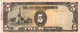 Banconota  Da  5  PESOS  - Occupazione Giapponese Delle Filippine  1943.-  Stock  98 - Philippines