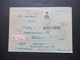 Russland UdSSR 1956 Auslandsbrief Nach Leipzig Einschreiben Recommande Moscou Und Ank. Stempel - Cartas & Documentos