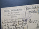 Polen 1921 Auslands PK Stempel Lubosz Abs. Dom. Wituchowo Kr. Miedzychod Bahn Kwilez / Dreieckstempel - Cartas & Documentos