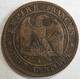 2 Centimes 1854 A Paris , Napoleon III , En Bronze , Gad# 103 - 2 Centimes