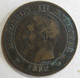 2 Centimes 1855 A Paris Ancre , Napoleon III , En Bronze , Gad# 103 - 2 Centimes