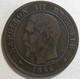 2 Centimes 1856 BB Strasbourg  Napoleon III , En Bronze , Gad# 103 - 2 Centimes