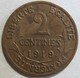 2 Centimes Dupuis 1919 , En Bronze , Gad# 107 - 2 Centimes