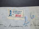 Griechenland 1929 Auslandsbrief Nach Wien Einschreiben Athenes Syntagma No 850 Rückseitig 9 Marken! - Brieven En Documenten