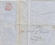 Lettre De Lyon 1864  Les Terreaux, Après Le Départ Pour Turin / Affr. 6Papier Entête - Unclassified