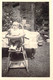 CPA - PHOTOGRAPHIE - 8.5*5.5 Cm - Petit Garçon Dans Sa Chaise Haute à Esquinoy 18 06 1950 - Photographs