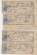TB 3692 - LE MANS 1890 / 92 - Petit Lot De Timbres Fiscaux Sur Reçus : Asile D'Aliénés De La Sarthe - Melle GRANDGUILLOT - Lettres & Documents