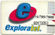 Ecuador - Exploratel - Exploratel Logo Card, Plastic Credit Remote, Used - Ecuador