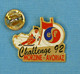 1 PIN'S // ** E.S.F. / ÉCOLE DU SKI FRANÇAIS / CHALLENGE '92 / MORZINE-AVORIAZ ** . (Charly Pin's) - Sports D'hiver