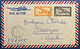 CAMBODGE LETTRE PAR AVION PA N°11 &12 Dateur De KOMPONGCHAM 18-11-1950 Pour La France à Besançon TTB - Poste Aérienne