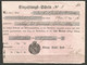 GERMANY / SAXONY. 1862. MONATARY DEPOSIT FORM. USED. - 1800 – 1899