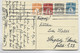 DANMARK 1ORE +2ORE+3ORE+4ORE CARTE COPENHAGUE 8.7.1912 TO BERLIN - Brieven En Documenten