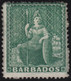 Basbados  .    SG   .  17  (2 Scans)    .   No Wmk  .  1861     .     (*)     .   Without Gum - Barbades (...-1966)