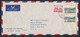 Iceland: Airmail Cover To USA, 1950s, 3 Stamps, Ship, Mountain, Landscape (minor Damage At Back) - Lettres & Documents